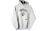 Vintage Third Rail Hoodie Small gray skateboard skateboarding 90s big logo hooded jumper