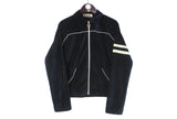 Vintage Fila Track Jacket Women's Large 80s classic sport style collared terry windbreaker