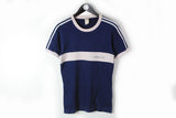 Vintage Adidas T-Shirt Small / Medium blue white 90s sport retro wear cotton tee