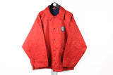 Vintage Alpha Romeo Jacket XLarge / XXLarge red big logo 90s style Italy car sport brand coach