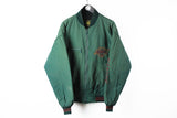 Vintage Kings Los Angeles Jacket Large / XLarge green NHL Campri Line 90s full zip bomber big logo