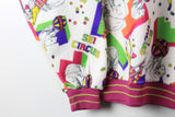 Vintage Ski Circus Fleece Sweatshirt Medium