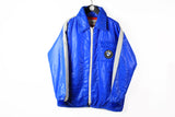 Vintage BMW Jacket Large blue full zip 80s Apollo Racing Rally Team Formula 1 Puffer F1 blue classic