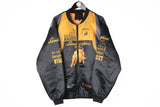 Lamborghini Bomber Jacket XLarge racing luxury black yellow authentic nylon oversize windbreaker