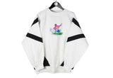 Vintage Benger Sweatshirt Medium white ski snowboard 80s made in Austria retro style crewneck jumper