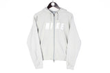 Vintage Nike Hoodie Women's Large full zip sweatshirt hooded big logo streetwear 90's style outfit