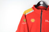 Vintage Ferrari Shell Fleece Full Zip Medium