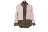 vintage MOSCHINO Cheap and Chic floral pink dress blazer Jacket retro style women's made in Italy 90s 80s luxury outfit pockets button up