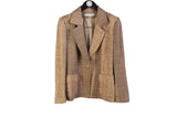 vintage CHRISTIAN LACROIX authentic Blazer beige Jacket retro style Size 42 90s 80s luxury outfit button up wear rare hippie boho suit cloth