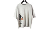 Vintage Adidas Streetball T-Shirt XLarge gray basketball 90's big logo basic tee