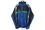 Vintage Puma Jacket Large / XLarge blue 90's full sleeve logo windbreaker