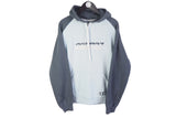 Vintage Nike Cortez Hoodie Medium / Large blue big logo 90's sportswear hooded jumper