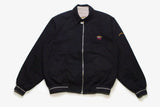 vintage PAUL SHARK men's double side harrington jacket Size L authentic black gray classic retro rare 90s 80s long sleeve front pockets vntg
