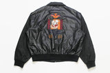 vintage JC DE CASTELBAJAC Looney Tunes Bugs Bunny Carrot Squad black Jacket bomber Coach retro authentic men's Size xl 80s 90s long sleeve