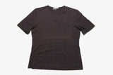 vintage JIL SANDER brown logo women's t shirt authentic retro abstract pattern Size L rare deadstock basic casual top tee jacket 80s 90s