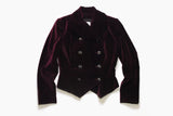 vintage LANVIN PARIS authentic Cotton burgundy red Blazer Jacket long sleeve retro style Size 36 90s 80s luxury made in France suit classic