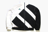 vintage ADIDAS EQUIPMENT men's big logo track jacket Size XL authentic retro hipster 90s 80s bomber oversized rave suit black wear hip hop
