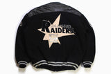 vintage RAIDERS Los Angeles 1984 Campri Team Line NFL officialy product men's Varsity Bomber Jacket big logo Size XL authentic rare football