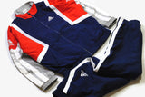 vintage ADIDAS track suit big logo blue red color Size L oversized retro hipster sport clothing rave 90's authentic men's big logo athletic