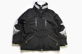 vintage BOGNER Goan Thylmann women's Ski Jacket Size 42 authentic black white winter retro 90s Germany style arctic dogs embroidery pattern