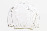 vintage ADIDAS authentic sweatshirt Size M white oversized men's long sleeve athletic sweater 90s sweat shirt retro streetwear casual logo