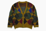 vintage CARLO COLUCCI authentic Cardigan sweater knit wear knitted Size 52 rare retro men's clothing hipster 90s 80s acid jumper sweatshirt