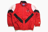 vintage CHICAGO BULLS Starter Logo Athletic jacket authentic official product Size L men's nba big logo Bull USA retro wear zipped 80's 90's