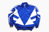 vintage ADIDAS ORIGINALS men's track jacket Size S authentic blue white polyester retro hipster 90s 80s suit streetwear clothing athletic