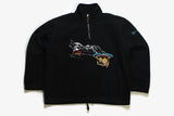 vintage SERGIO TACCHINI Nordic Memory Fleece Size M retro hipster wear men's half zip oversized sweater 90s 80s rave casual sport sweatshirt