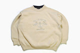 vintage PAUL & SHARK Yachting men's sweater beige Size XL cotton made in Italy big logo authentic sweatshirt classic retro 90s 80s cardigan