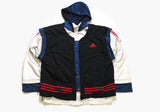 vintage ADIDAS ORIGINALS men's track jacket with a hood Size M/L authentic retro rave hipster 90's 80's suit streetwear clothing athletic