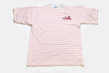 vintage CHICAGO BULLS Starter Logo t-shirt authentic cotton Size L men's nba Bull USA style retro wear top basic tee 80's 90's strip print