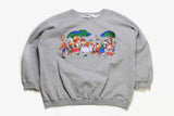 vintage 1991 WARNER BROS Inc Acme Clothing authentic sweatshirt wear sweater gray rare retro collection hipster 90s 80s cardigan big logo