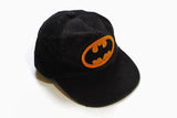 vintage 1964 BATMAN DC Corduroy Cap black yellow big logo Wear hat Comics retro authentic 1960s summer visor deadstock 60's style cartoon