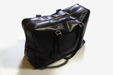 vintage PRADA black leather women's hand bag handbag serial women's authentic rare retro real leather made in Italy 90s 80s large travel bag
