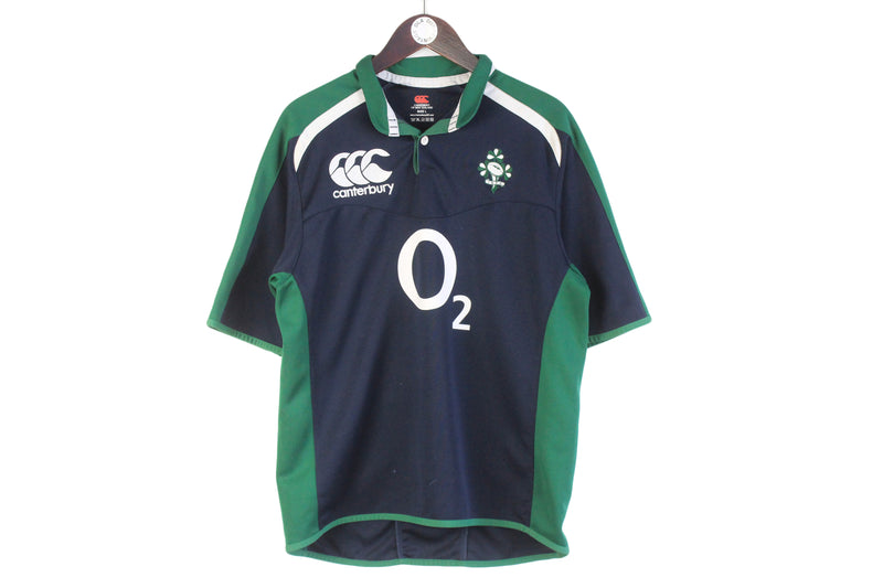 Vintage Ireland Rugby Union 2006/07 Canterbury Training Jersey Polo T-Shirt Large