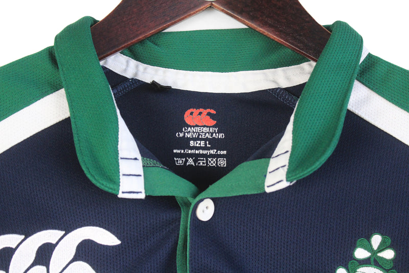 Vintage Ireland Rugby Union 2006/07 Canterbury Training Jersey Polo T-Shirt Large