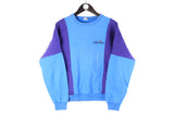 Vintage Ellesse Sweatshirt Women’s Medium blue 90s retro crewneck 80s sport style classic made in Italy tennis jumper