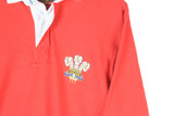 Vintage Wales Team Cotton Traders Rugby Shirt Medium