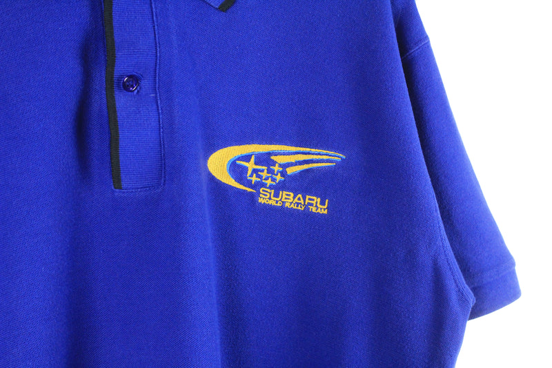 Vintage Subaru Rally Team Polo T-Shirt XLarge