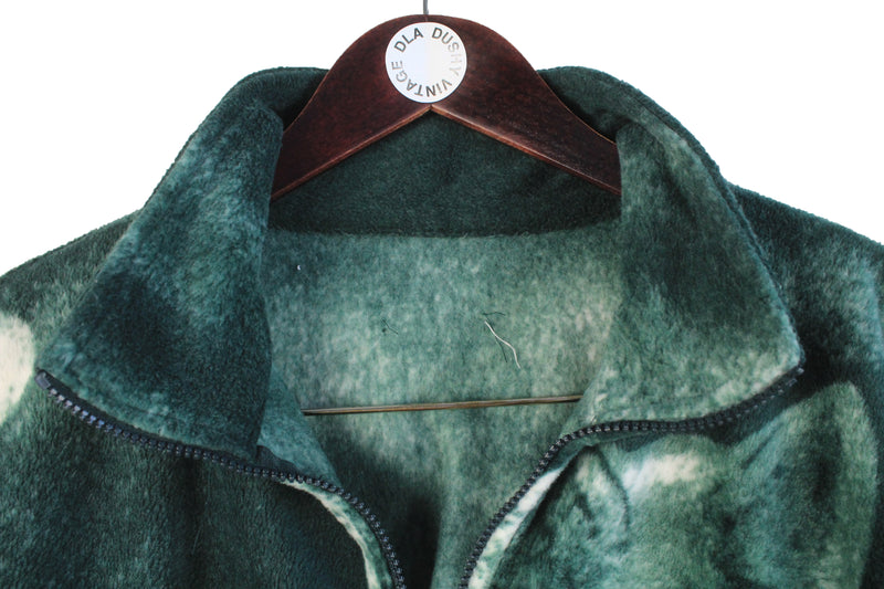 Vintage Wolf Fleece Full Zip Women's XLarge