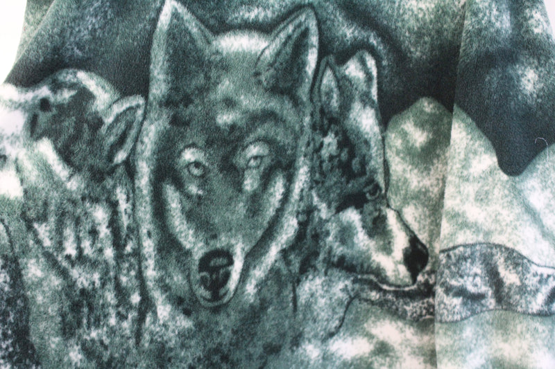 Vintage Wolf Fleece Full Zip Women's XLarge