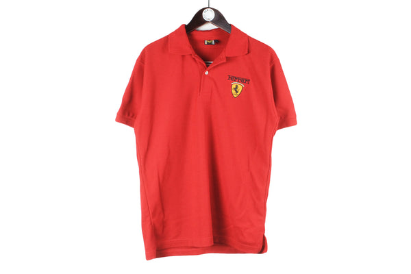 Vintage Ferrari Polo T-Shirt Large