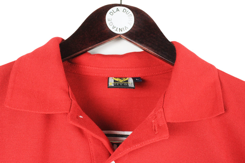 Vintage Ferrari Polo T-Shirt Large