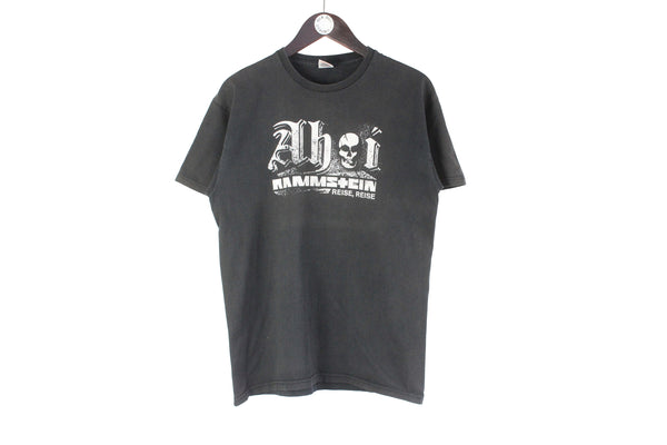 Vintage Rammstein "Reise, Reise" T-Shirt Small black Ahoi retro music rock German band shirt 00s