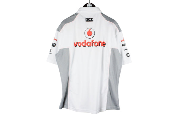 Vintage Vodafone McLaren Mercedes Polo T-Shirt XXLarge