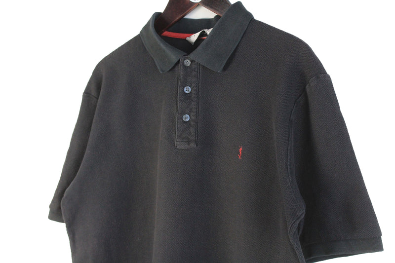 Vintage Yves Saint Laurent Polo T-Shirt Medium / Large