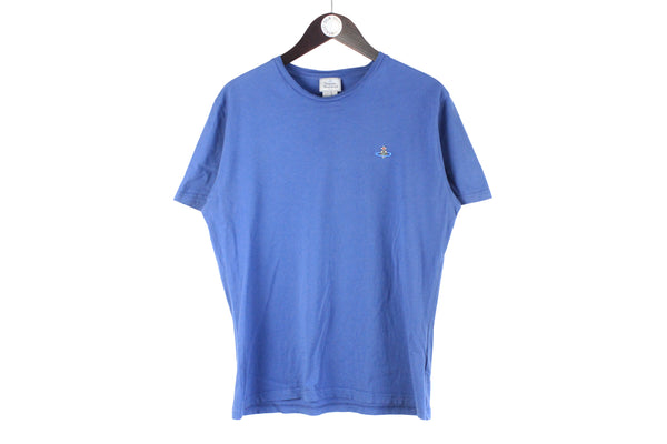 Vivienne Westwood T-Shirt Medium blue small logo authentic luxury streetwear top