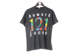 Vintage Howard Jones 121 Tour 1987 T-Shirt Women's Large black big logo rock music merch shirt 80s rare top