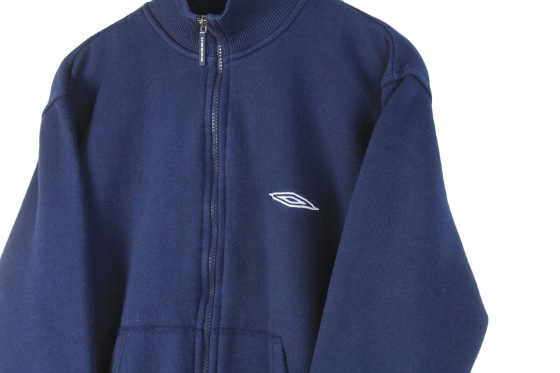 Vintage Umbro Sweatshirt Full Zip Small